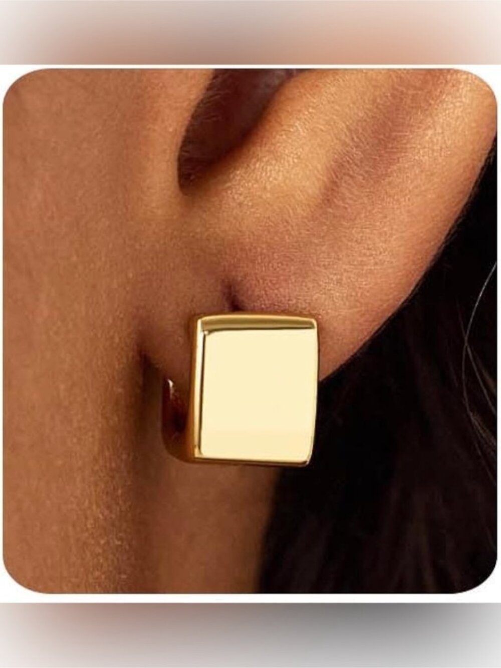 Classic Huggie Hoop Earrings Q1322 - Picture 2 of 6